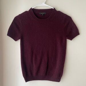 Quince Cashmere Short Sleeve Crewneck Sweater